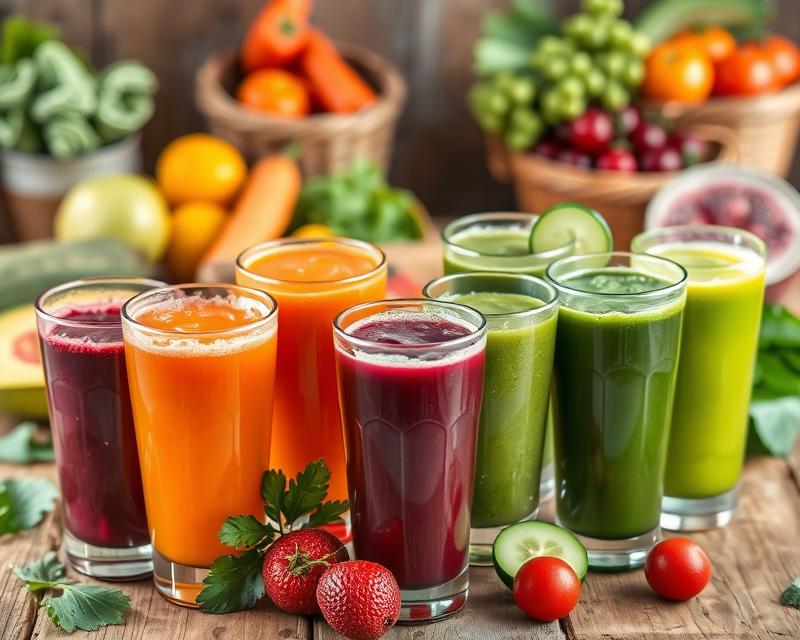 Zdrowotne soki owocowe i warzywne – korzyści i przepisy na smaki